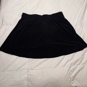 T by Talbots Skort Womens Size Black Flared Stretchable Active Pull On